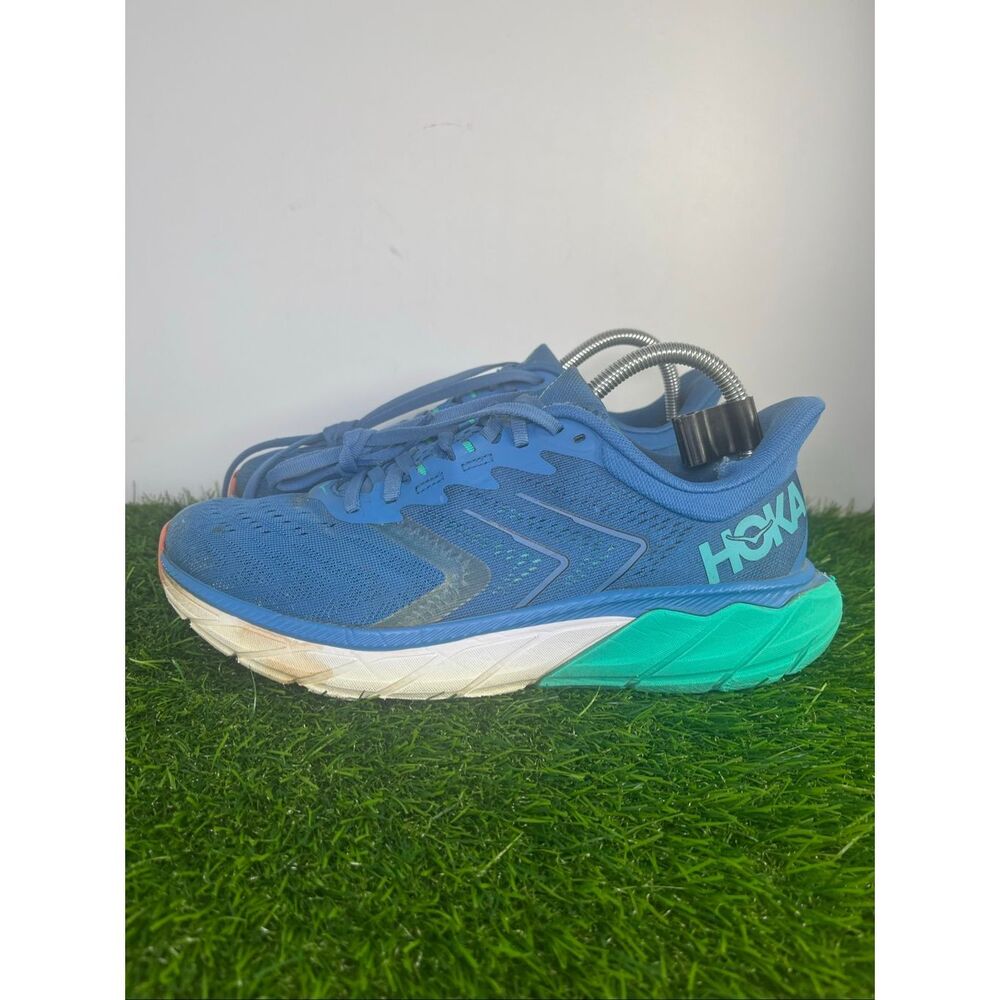 Hoka One One Arahi 5 Running Shoes Blue Teal Women’s Size 9.5 Stability Sneakers